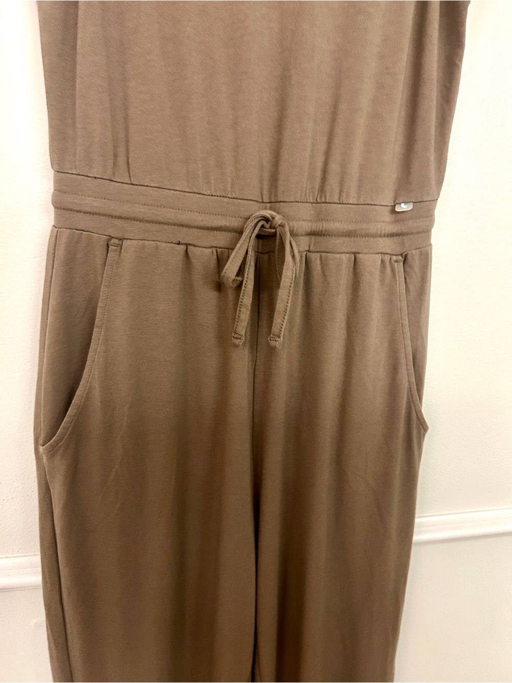 Lole Sleeveless Taupe Jumpsuit • Size Small